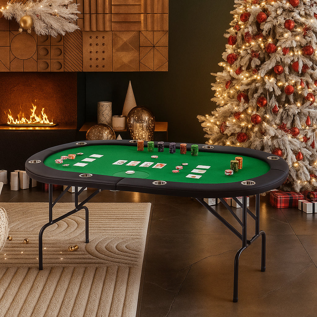 72'' 8 - Player Foldable Poker Table