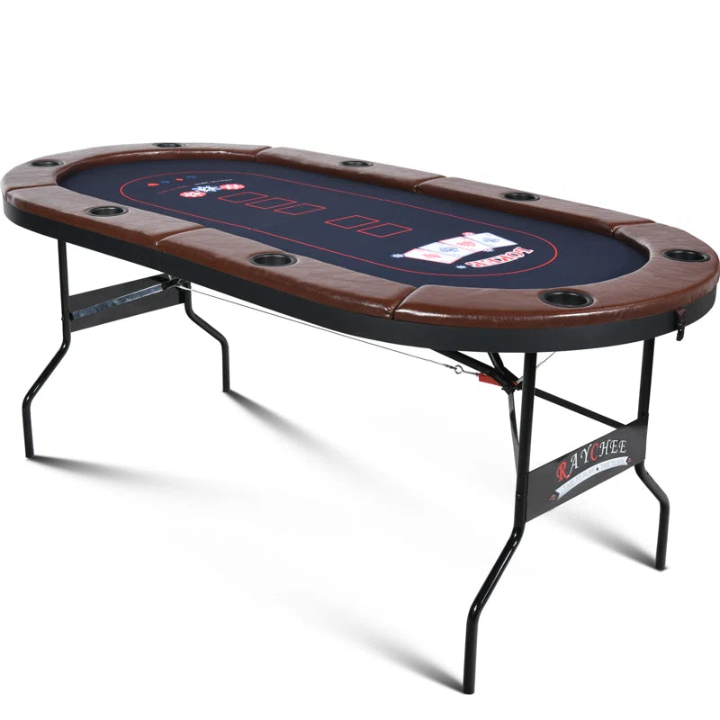 71'' 8 - Player Foldable Poker Table
