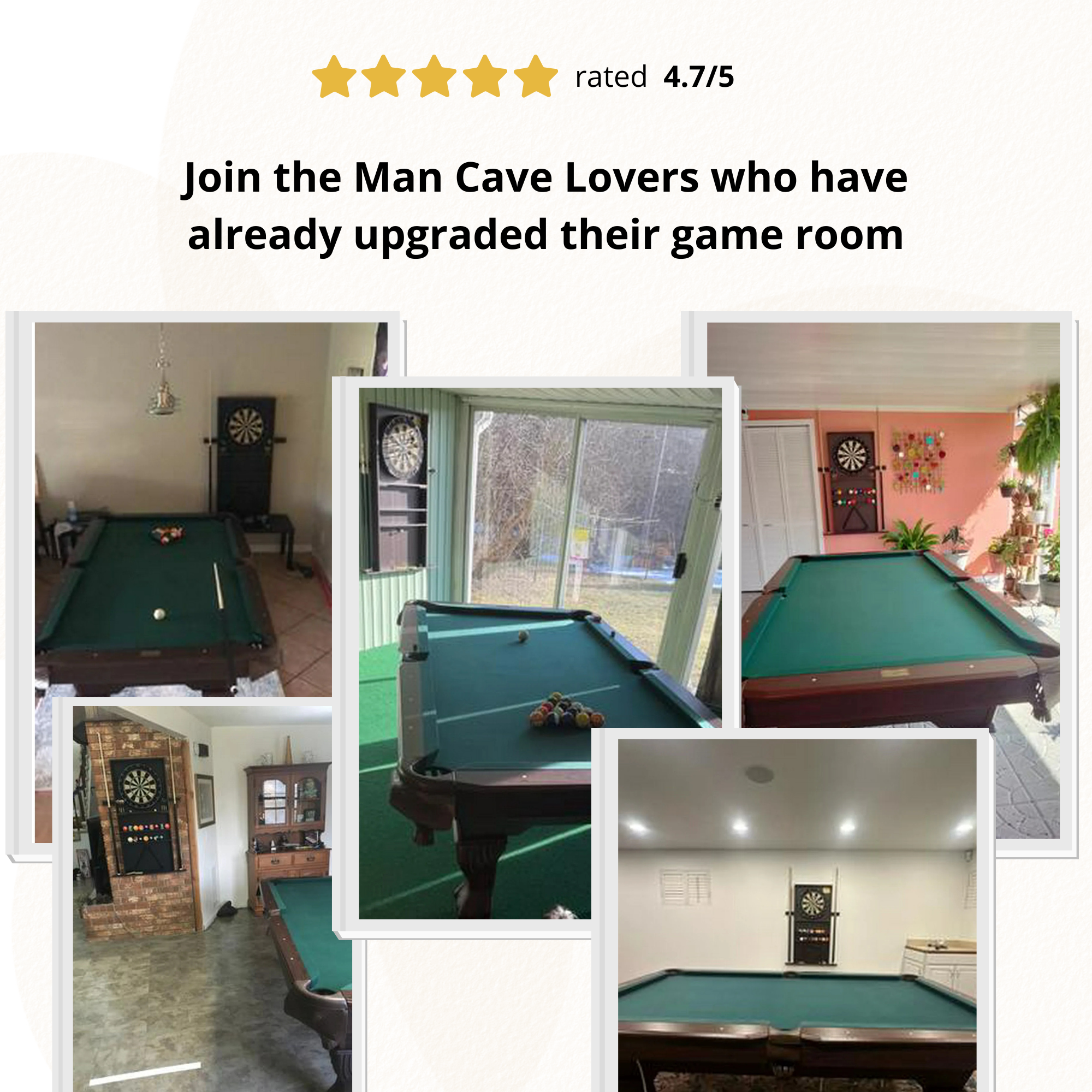 7.5 Ft Billiard Pool Table with Cue Rack, Dartboard, and Game Accessories - Green